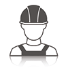 pictogram man met helm